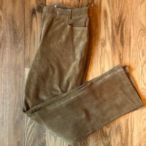 BEBE Suede Boot Pants NWT